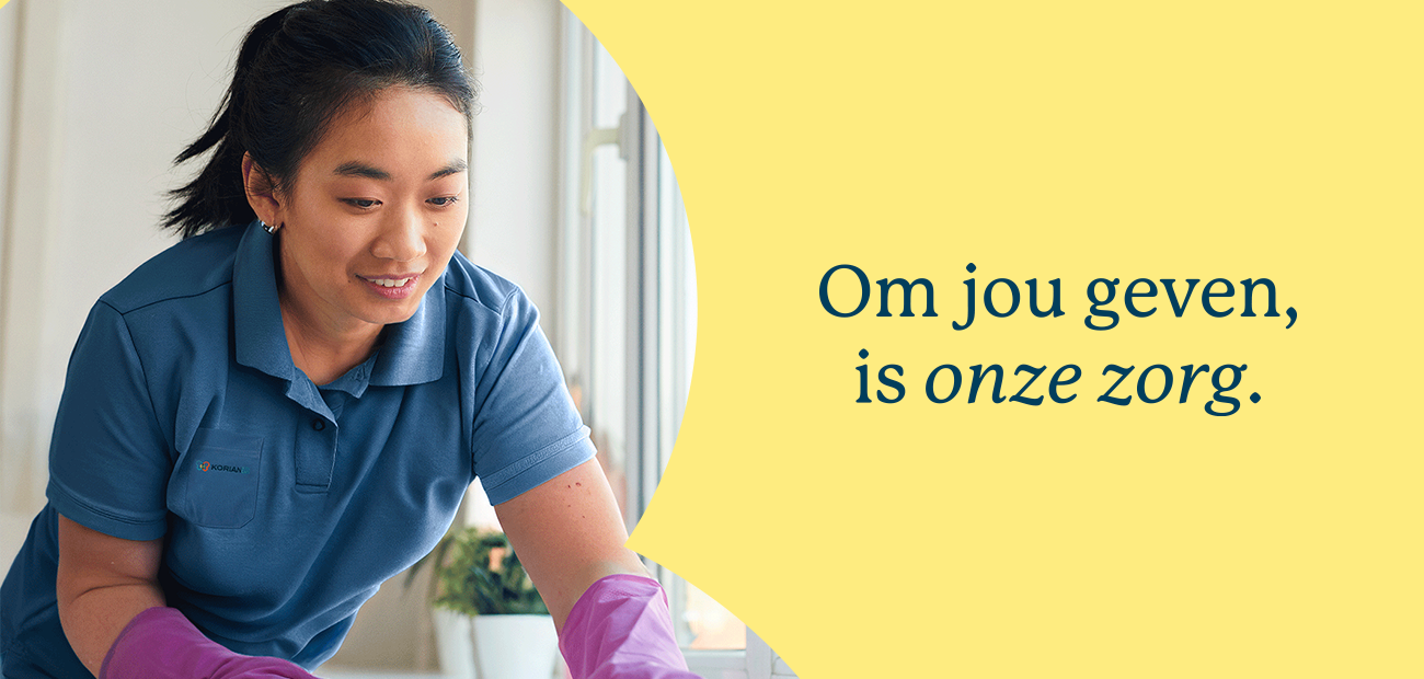 Poetsdienst van Korian Home Care